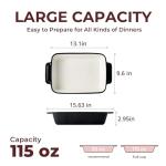 LIFVER Ceramic Casserole Dish with Handles, 9x13