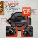 SIRCLES 12-Inch Cast Iron Tortilla Press