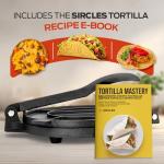 SIRCLES 12-Inch Cast Iron Tortilla Press