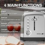 RAMJOY 2-Slice Toaster with Wide Slots and 7 Settings