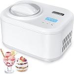 KUMIO Compressor Ice Cream Maker with LCD Display