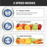 KOIOS 1300W Centrifugal Juicer with 3-Inch Feed Chute