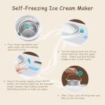 KUMIO Compressor Ice Cream Maker with LCD Display