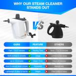 Gearwiz Handheld Steam Cleaner with 9 Accessories
