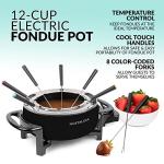Nostalgia 12-Cup Electric Fondue Pot Set