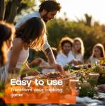 BakeRoyal Silicone Spatula Set - Heat Resistant Black