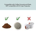 Elite Gourmet Single-Serve Coffee Maker with Travel Mug