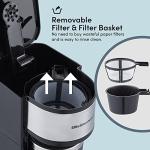 Elite Gourmet Single-Serve Coffee Maker with Travel Mug