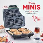 DASH Mini Waffle Maker: Makes Four Tasty Waffles