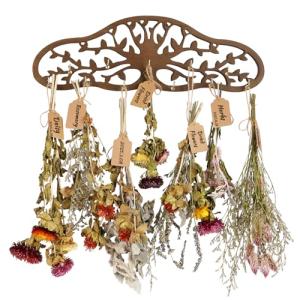 Hanging Herb Drying Rack with 11 Hooks