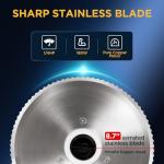 Electric Meat Slicer with Adjustable Thickness, Black