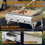 Onlyfire Portable 2-Burner Gas Griddle with Lid