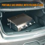 Onlyfire Portable 2-Burner Gas Griddle with Lid