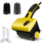 Electric BBQ Grill Brush, Giddy Up Grill Cleaner with Water Tank, Cordless Rechargeable Barbecue Grill Brush for Outdoor Grill, 304 Stainless Steel IPX7 Wateproof Rating, Gifts for Men/Dad