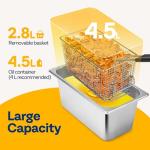 VIVOHOME Electric Deep Fryer with Temperature Control