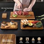 Teak Wood Cutting Board Set - 3 Pieces