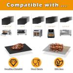 Air Fryer Liners Reusable for Breville Smart Oven Air Fryer Pro BOV900BSS, Liners for Bottom of Oven liners for Ninja Air Fryer Accessories, Non-Stick, Reusable Baking Mats, w/3x Liners + 3x Mesh