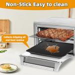 Air Fryer Liners Reusable for Breville Smart Oven Air Fryer Pro BOV900BSS, Liners for Bottom of Oven liners for Ninja Air Fryer Accessories, Non-Stick, Reusable Baking Mats, w/3x Liners + 3x Mesh