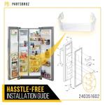 PartsBroz 240351602 Door Trash Bin for Frigidaire