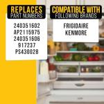 PartsBroz 240351602 Door Trash Bin for Frigidaire