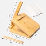 Upgrade Wooden Tortilla Press with Rolling Pin & Papers