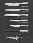 14-Piece High Carbon Stainless Steel Knife Set