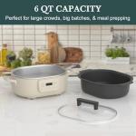 6 Quart 8-in-1 Multi-Cooker and Slow Cooker