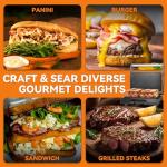 Mini Panini Press and Griddle for Sandwiches