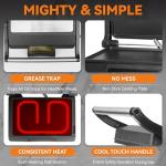 Mini Panini Press and Griddle for Sandwiches