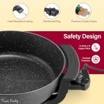 6L Electric Hot Pot for Fondue and Cooking