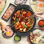 6L Electric Hot Pot for Fondue and Cooking