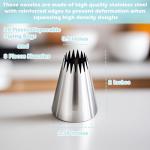 Hendiy Stainless Steel Churro Maker Decorating Tips