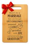 Bamboo Cutting Board: Cheers to a Happy Marriage