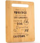 Bamboo Cutting Board: Cheers to a Happy Marriage