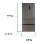 West Bend 18 Cu.Ft. French Door Refrigerator