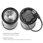 Electric Coffee and Spice Grinder with Safety Lock