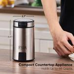 Electric Coffee and Spice Grinder with Safety Lock