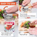 Smooth Edge Stainless Steel Can Opener with Bottle Opener