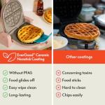 Bella Flip-n-Store Waffle Maker with Nonstick Coating