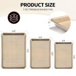 Vinino Set of 3 Non-Stick Baking Sheets