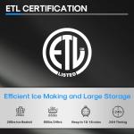 ICEPURE Commercial Ice Maker with Drain Pump, 85 Lbs