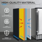 ICEPURE Commercial Ice Maker with Drain Pump, 85 Lbs