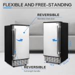 ICEPURE Commercial Ice Maker with Drain Pump, 85 Lbs