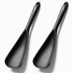 Durable Black Silicone Spatula Spoon Set