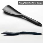 Durable Black Silicone Spatula Spoon Set