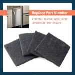 4 Pack Charcoal Air Filters for Trash Compactors