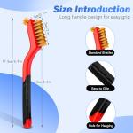 6-Piece Wire Brush Set for Cleaning and Scrubbing