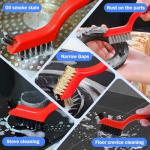 6-Piece Wire Brush Set for Cleaning and Scrubbing