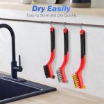 6-Piece Wire Brush Set for Cleaning and Scrubbing