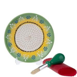 Ceramic Garlic Grater Set - 4 Handmade Plates